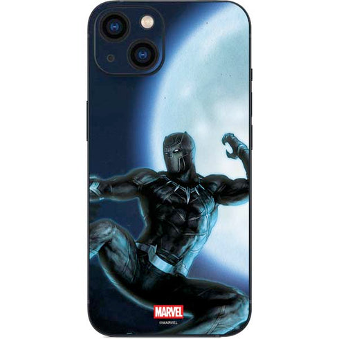Marvel Black Panther Jumping Through Air iPhone 13 Skin